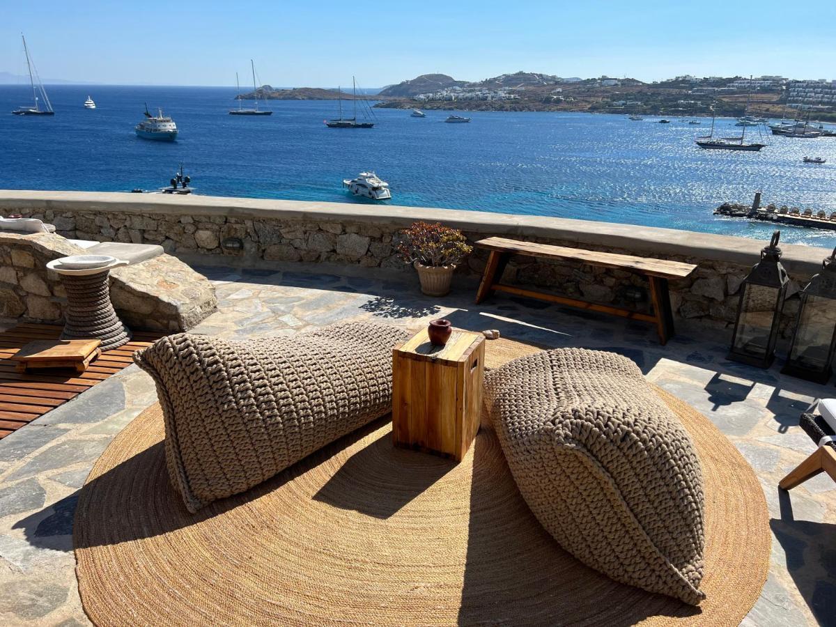 Beachfront Mykonos Guest House Ornos  Bagian luar foto