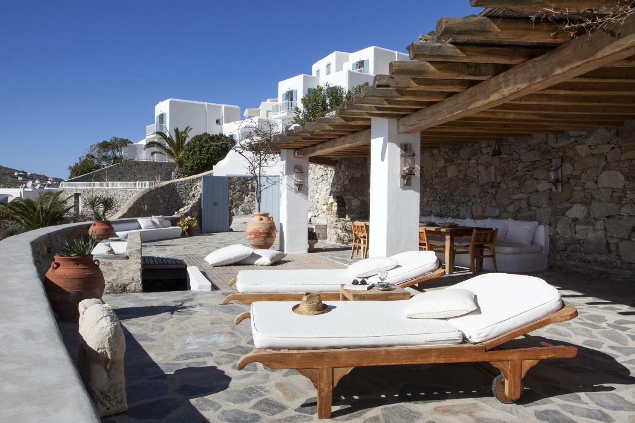 Beachfront Mykonos Guest House Ornos  Bagian luar foto